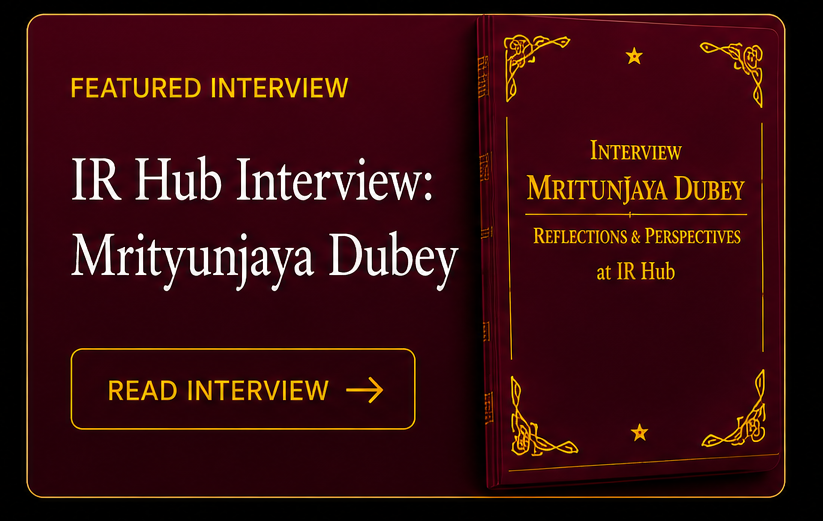 IR Hub Interview: Mrityunjaya Dubey